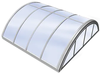 Continuous Vault Skylight System with end walls