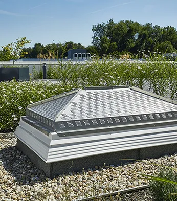 Kingspan Essmann Hagel-, Durchsturz- und Sonnenschutzsystem HDS LK für Lichtkuppeln