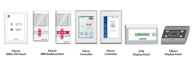 Übersicht verschiedener EXHAUSTO Regelungscontroller