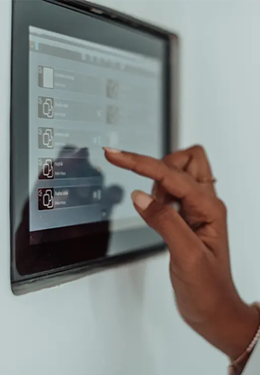 Control system on tablet