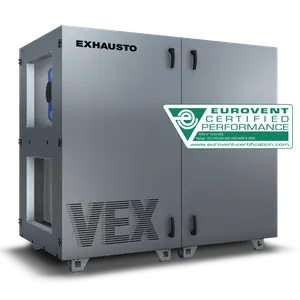 VEX1000-Lüftungsgerät mit Eurovent-Zertifizierungslabel