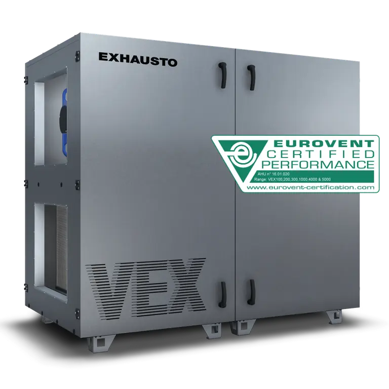 VEX1000-Lüftungsgerät mit Eurovent-Zertifizierungslabel