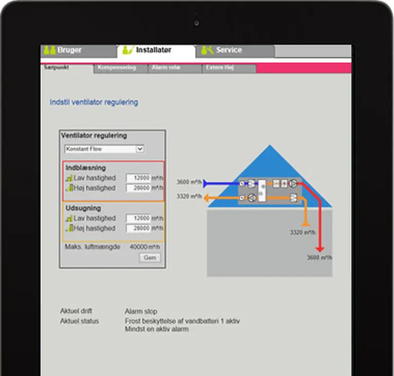 Ipad animation of VEX4000 controls