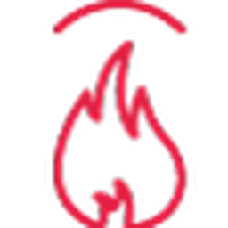 Piktogramm symbolisiert Branschutz mit Flamme