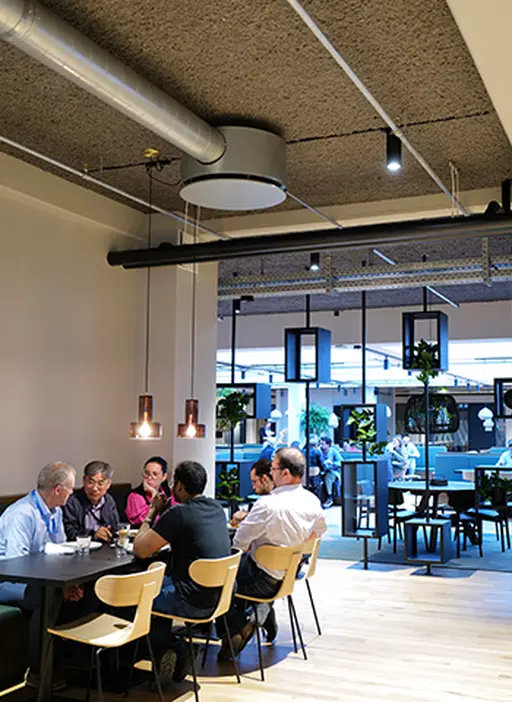 People eating together