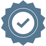 Blue checkmark