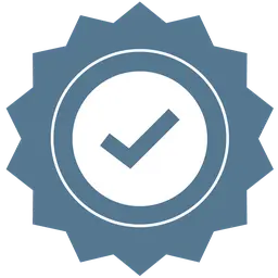 Blue checkmark