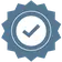 Blue checkmark