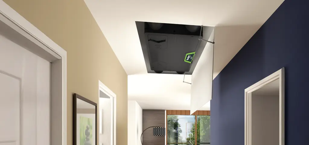 InpspirAIR side placeret i loft i entre