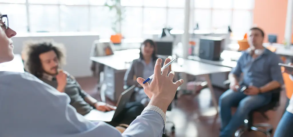 People in meeting