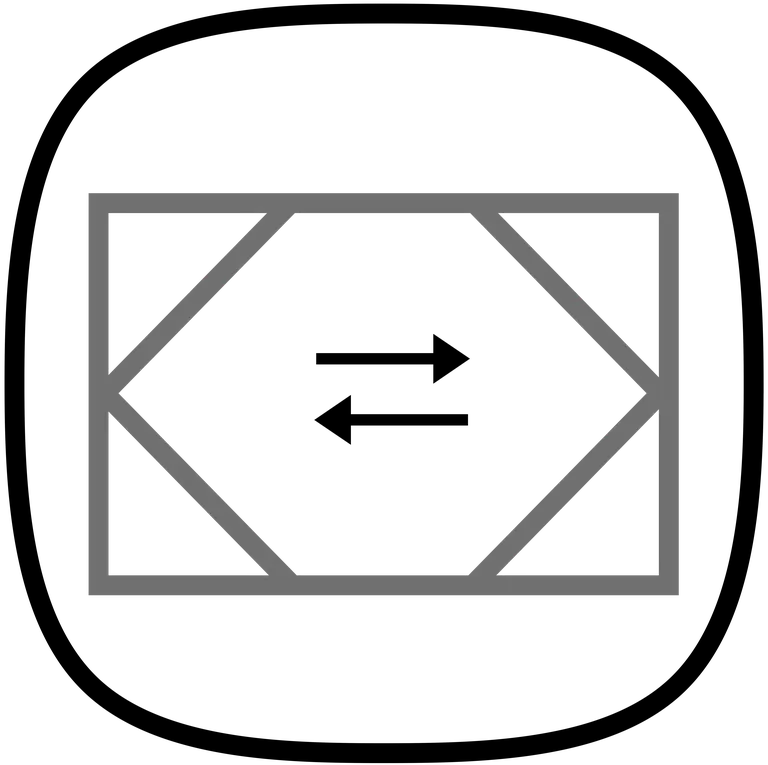 Symbol für Gegenstromwärmetauscher