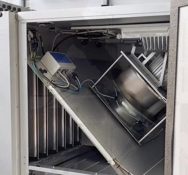 VEX1000, ventilatorsektion med styring