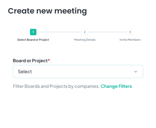 Create a new meeting.