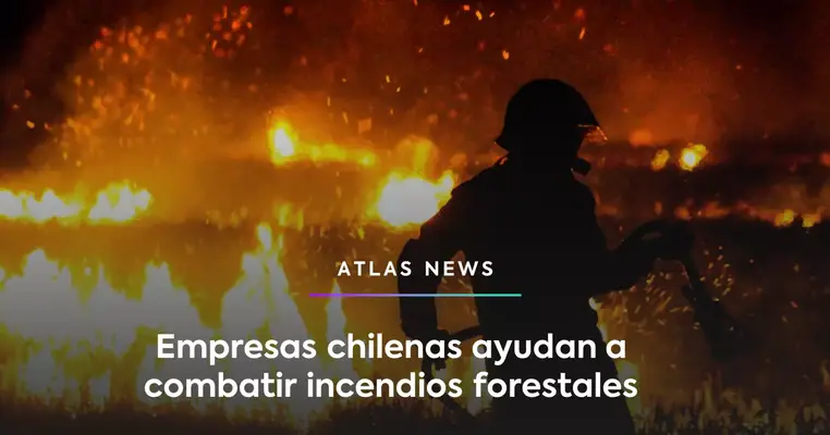 Empresas chilenas ayudan a combatir incendios forestales