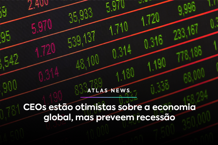 CEOs estão otimistas sobre a economia global, mas preveem recessão, mostra estudo da KPMG