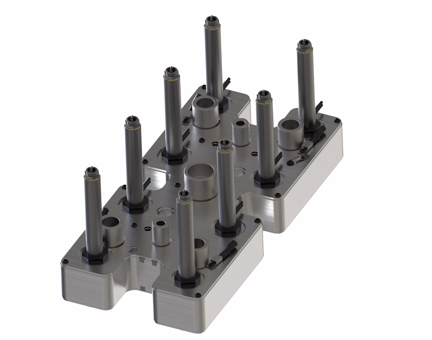 8-fach Heißkanal - konventionelle Technik