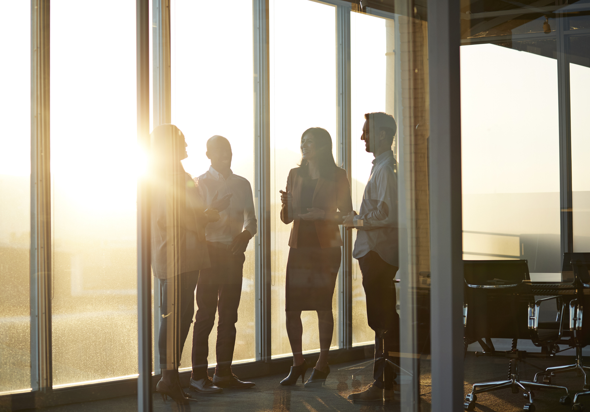 Architecture with water reflection