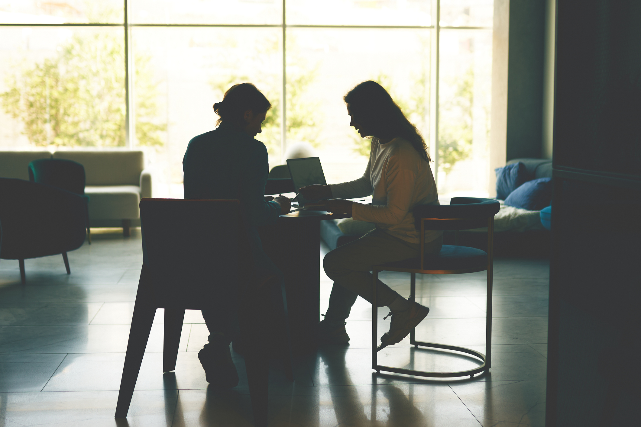 Architecture with water reflection