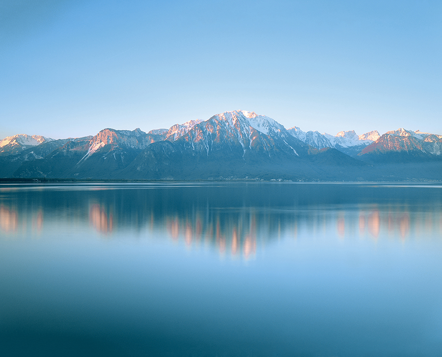 Architecture with water reflection