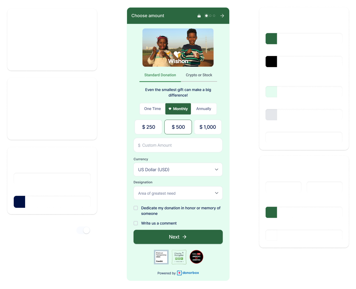 Donation form Donation form