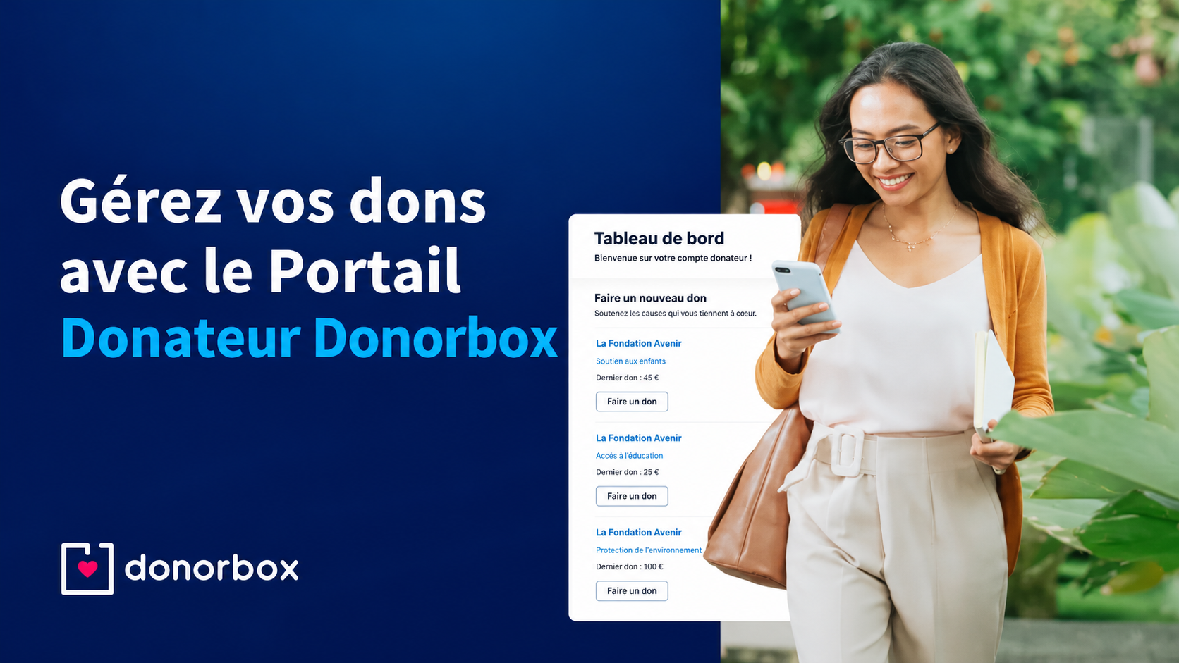 gérer dons portail donateurs