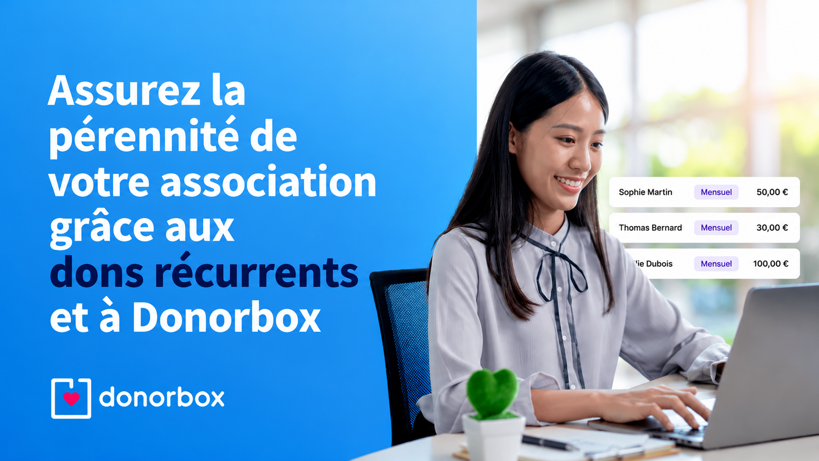Assurez la pérennité de votre association grâce aux dons récurrents et à Donorbox