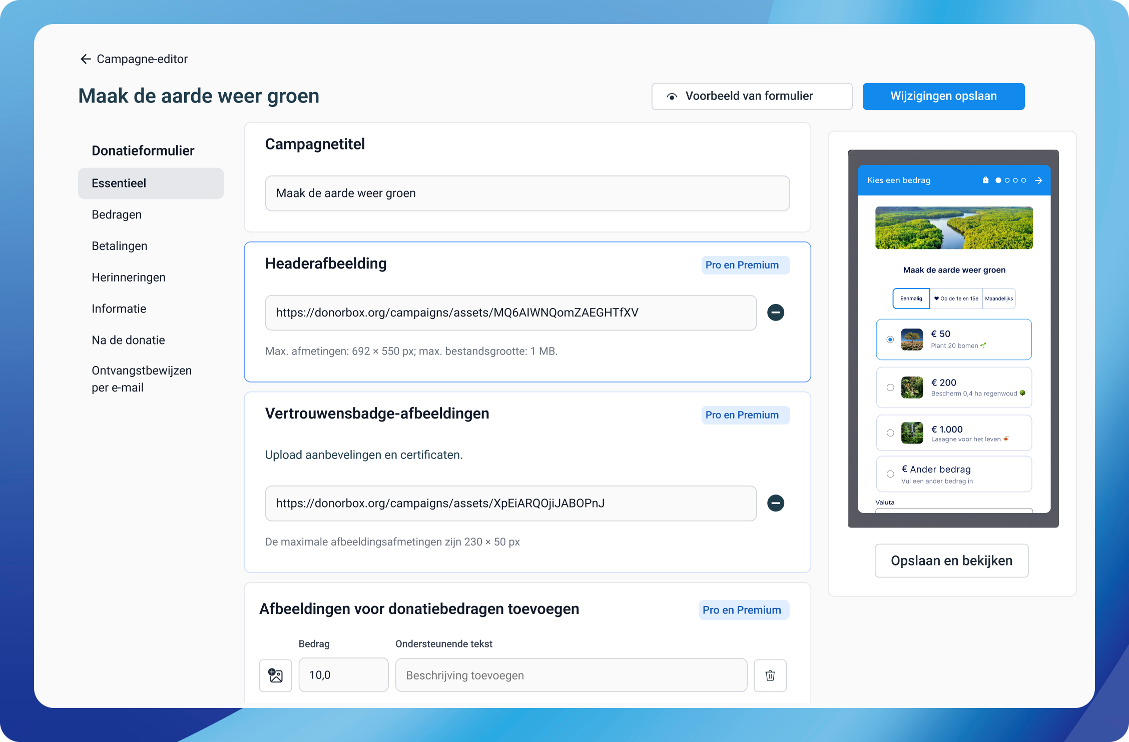 Editor voor een fondsenwervingscampagne