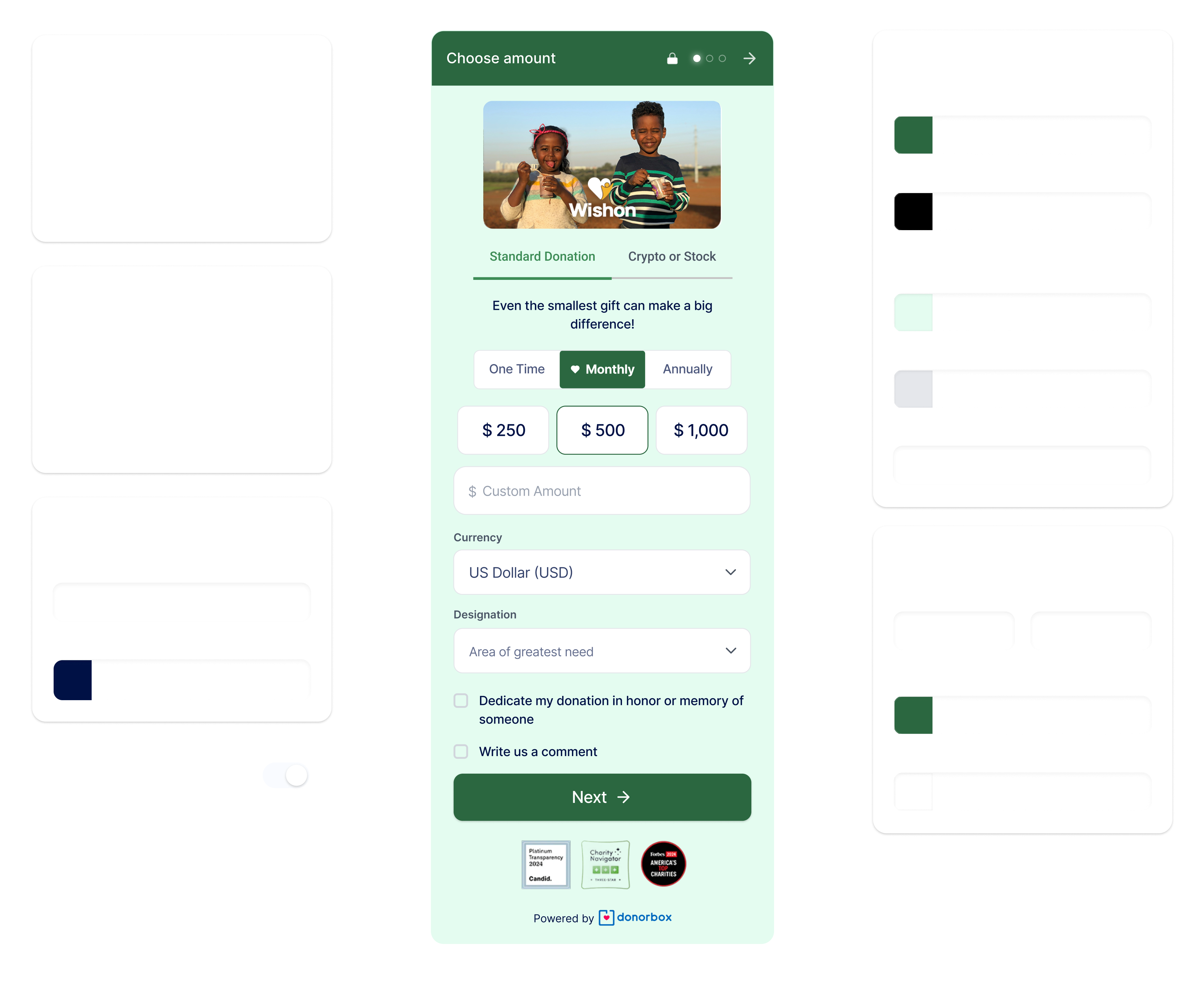 Donation form demo Donation form demo