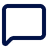 A dark blue speech bubble icon with a tail pointing to the bottom left, set against a transparent background.