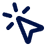 A dark blue cursor icon with three small lines radiating from the top left, suggesting a clicking or selecting action.