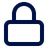 Icon of a closed padlock in dark blue, symbolizing security or privacy.