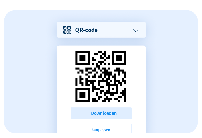 QR-codepaneel om het evenementticket te downloaden en aan te passen.