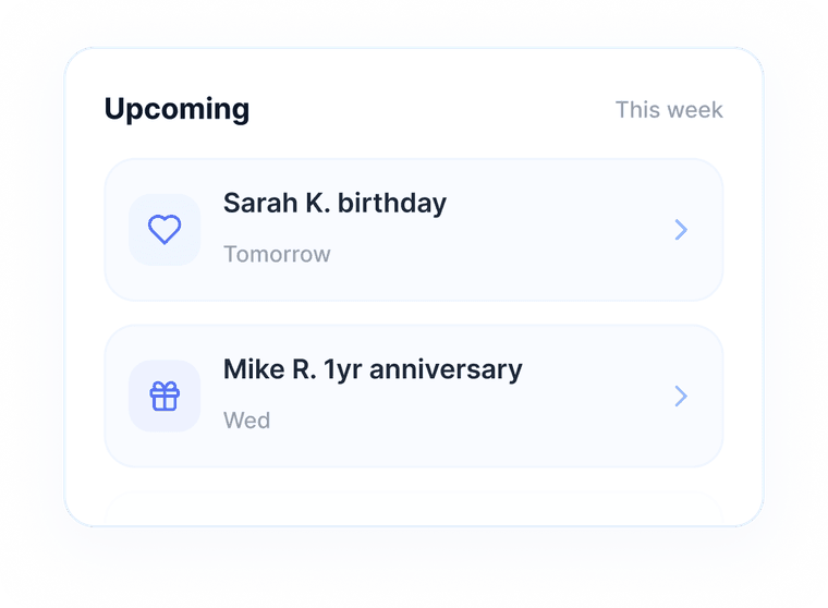upcoming