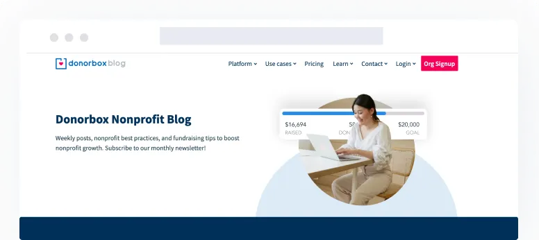 Donorbox home