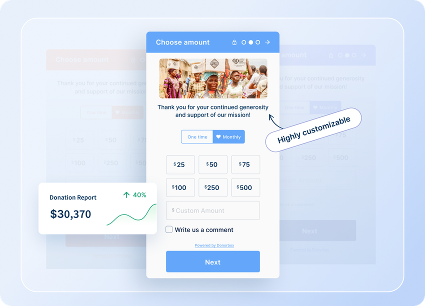 customizable-donation-form-with-report