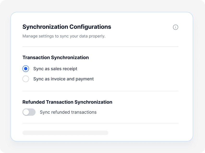 synchronization configurations