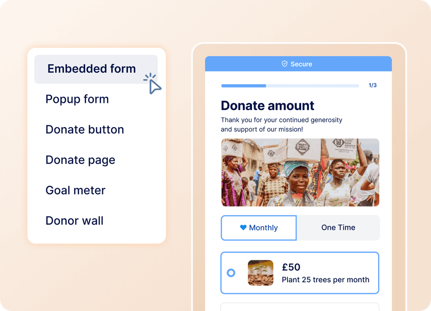 donate amount