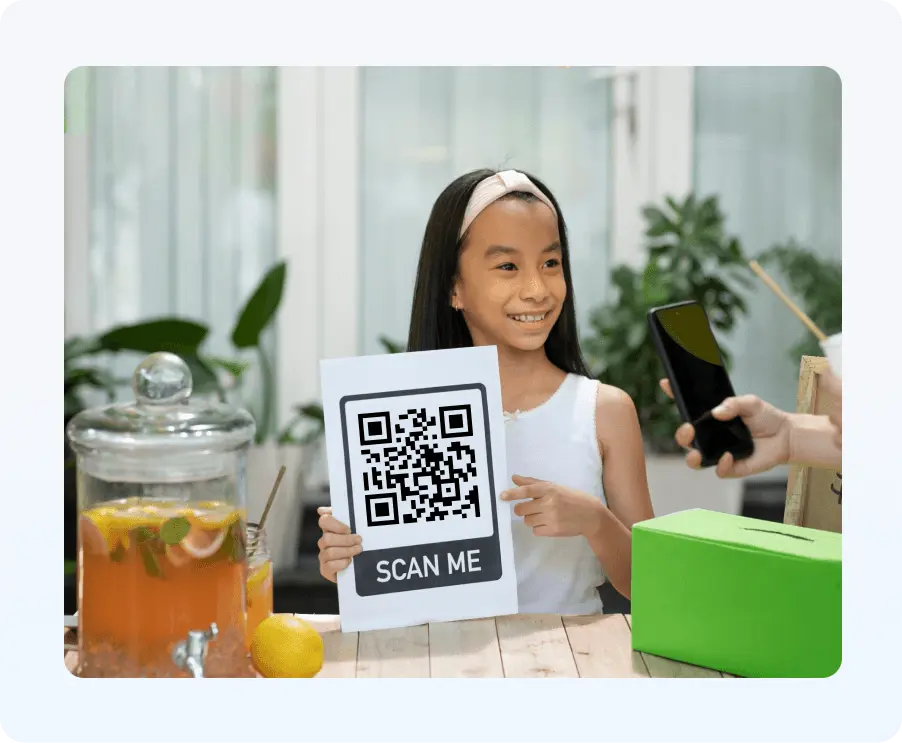 scan to donate