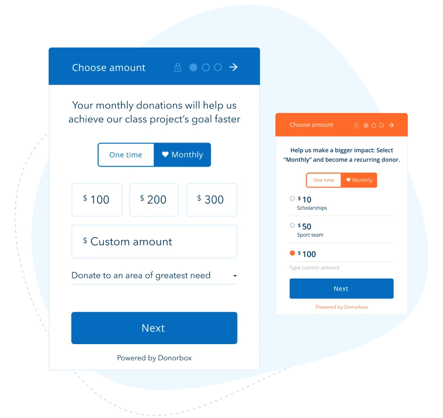 donation widget