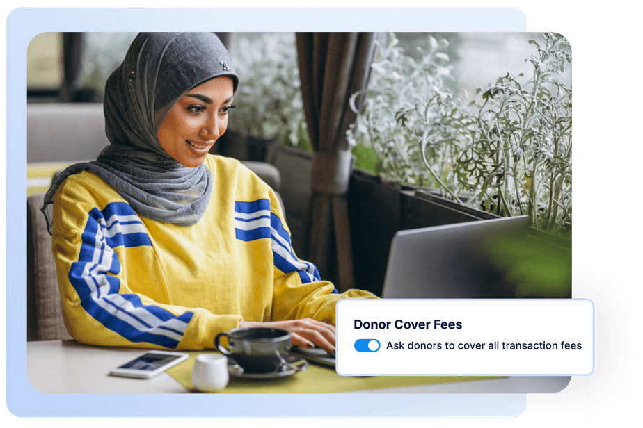 Donor cover fees