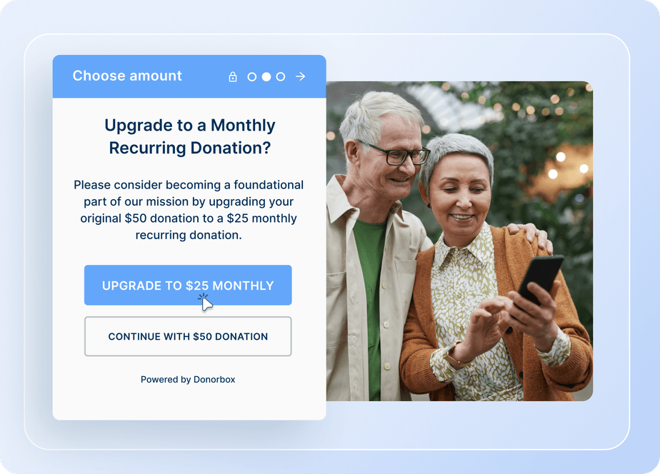 Monthly recurring donation