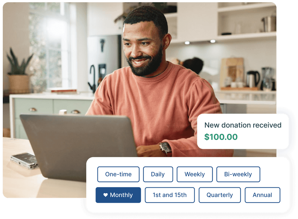recurring-donation-setup-interface
