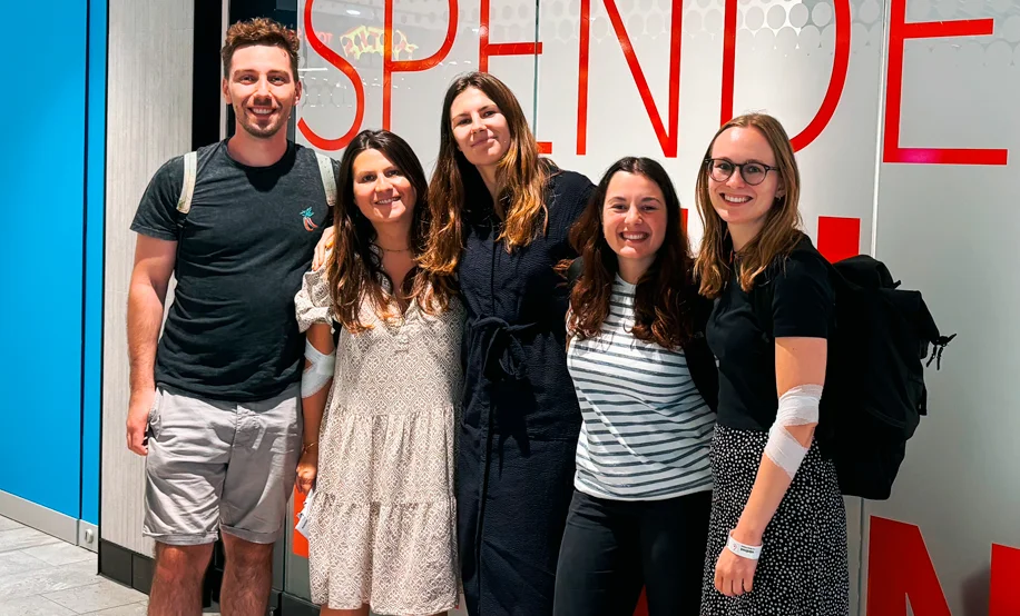 p78 Mitarbeitende beim Blutspeden