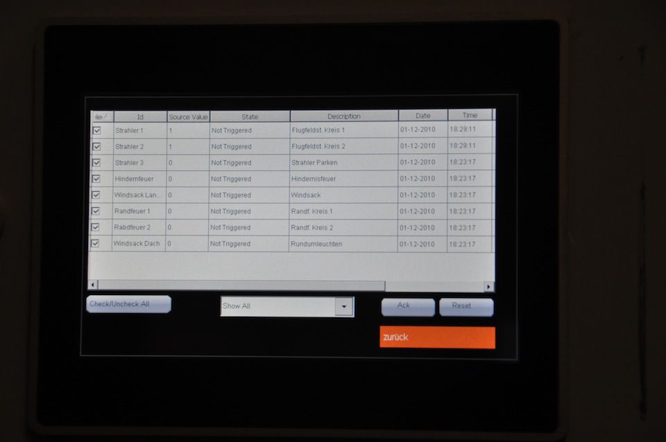 Control Touch Panel für Heliport-Befeuerungsanlagen 2