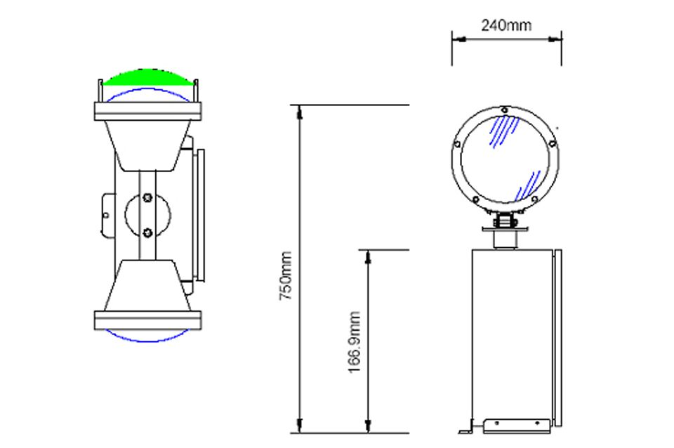 DWT-LX 2000 Rotierendes Heliport Beacon 2