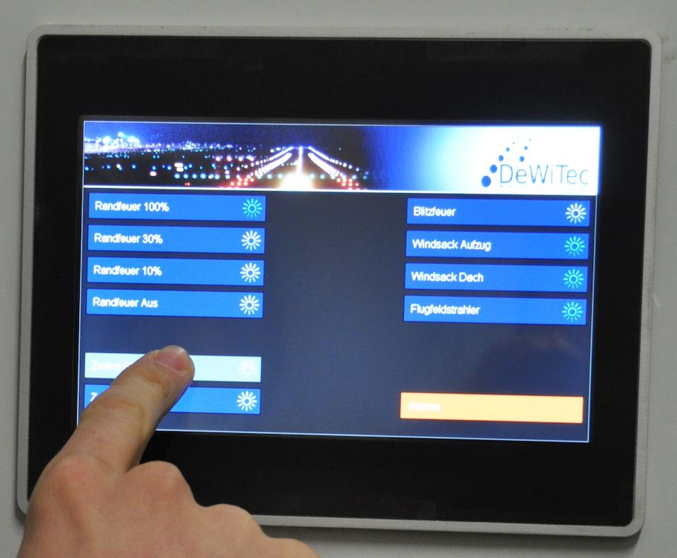 Control Touch Panel für Heliport-Befeuerungsanlagen