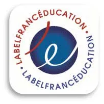 logo rot blau Label France education