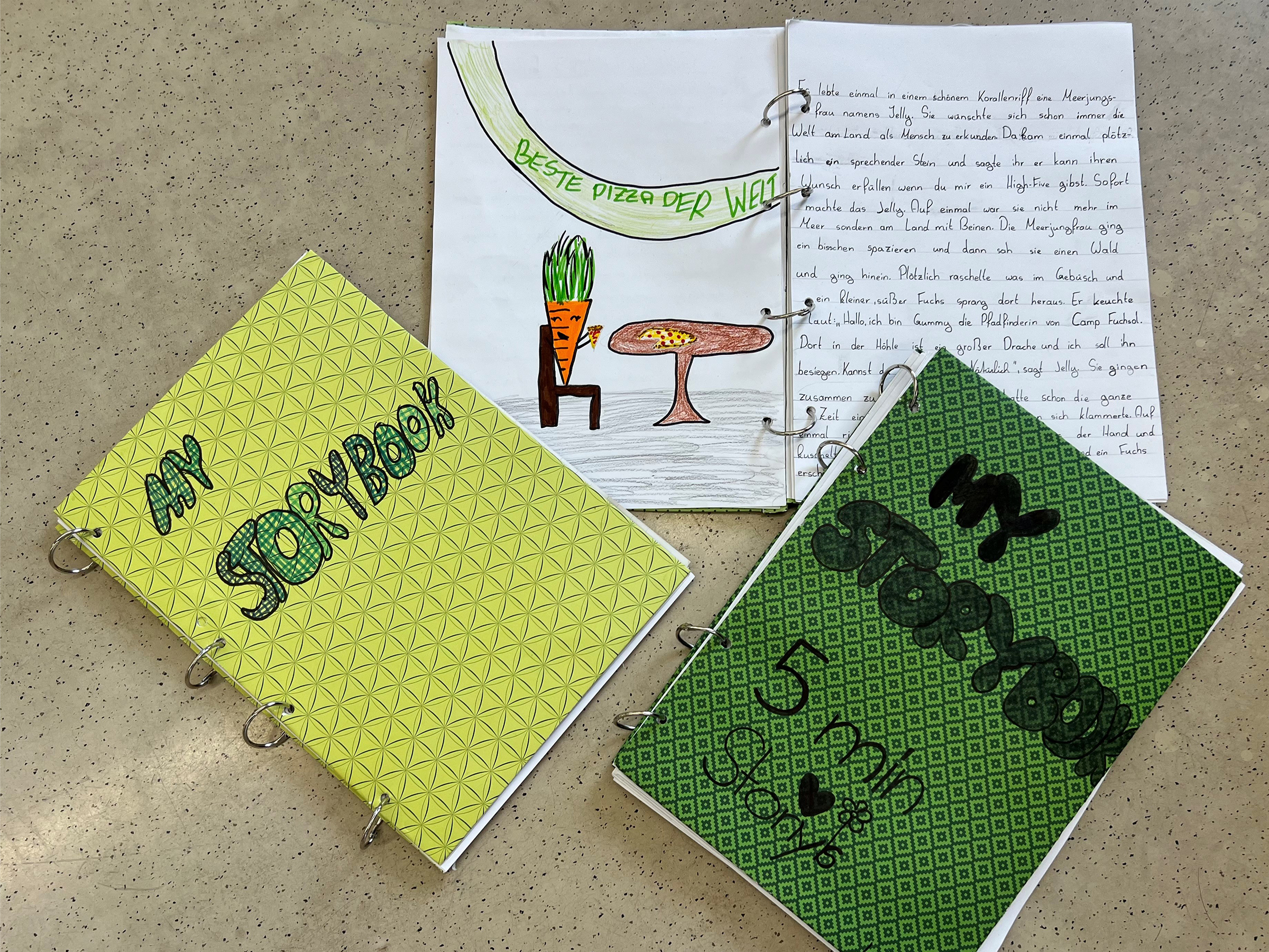 Selbst gestaltetes Buch eines Kindes