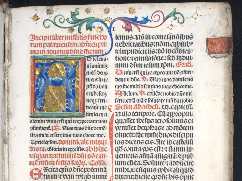 Incipit in Johannes Winterburgers Missale pataviense