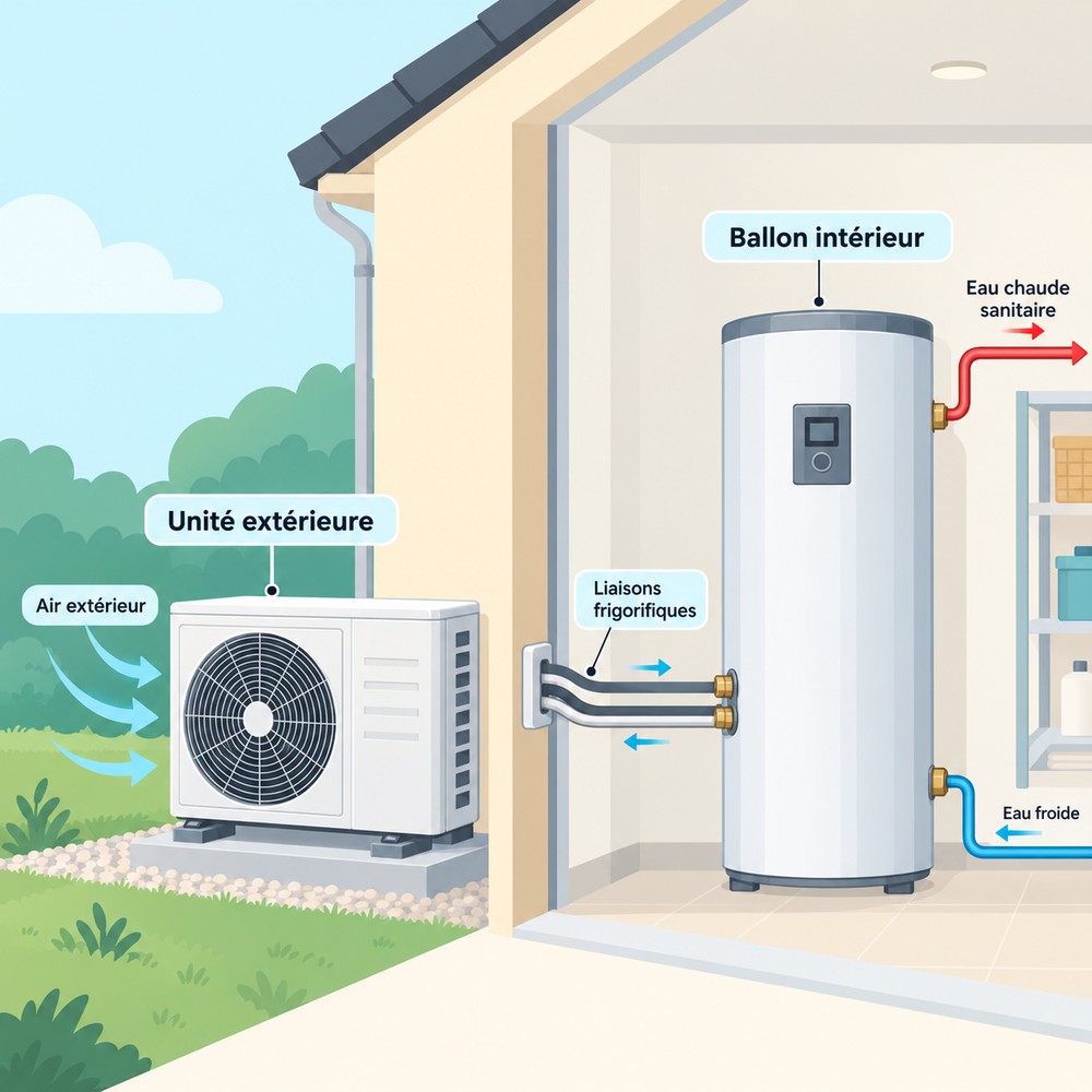 chauffe eau thermodynamique split